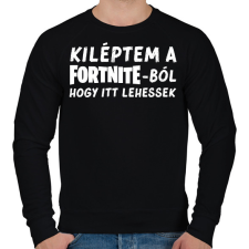 PRINTFASHION Fortnite - Férfi pulóver - Fekete férfi pulóver, kardigán