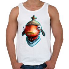 PRINTFASHION Fortnite FishStick - Férfi atléta - Fehér atléta, trikó
