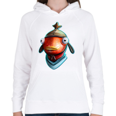 PRINTFASHION Fortnite FishStick - Női kapucnis pulóver - Fehér