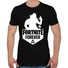 PRINTFASHION Fortnite Forever - Raven (Fehér) - Férfi póló - Fekete