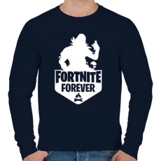 PRINTFASHION Fortnite Forever - Raven (Fehér) - Férfi pulóver - Sötétkék