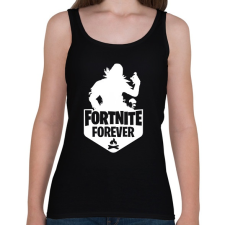 PRINTFASHION Fortnite Forever - Raven (Fehér) - Női atléta - Fekete női trikó