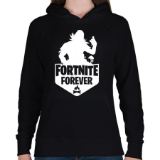 PRINTFASHION Fortnite Forever - Raven (Fehér) - Női kapucnis pulóver - Fekete női pulóver, kardigán