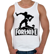 PRINTFASHION fortnite forknife - Férfi atléta - Fehér