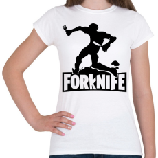 PRINTFASHION fortnite forknife - Női póló - Fehér