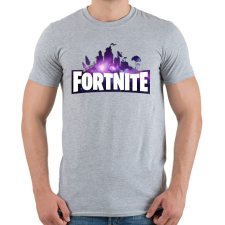 PRINTFASHION Fortnite Galaxy - Férfi póló - Sport szürke férfi póló