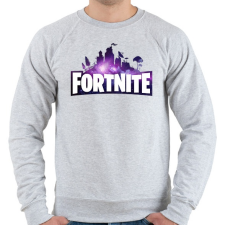 PRINTFASHION Fortnite Galaxy - Férfi pulóver - Sport szürke férfi pulóver, kardigán