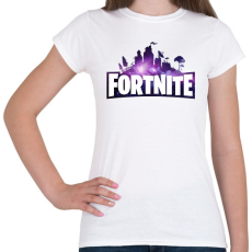 PRINTFASHION Fortnite Galaxy - Női póló - Fehér