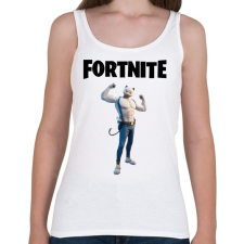 PRINTFASHION Fortnite Ghost Meowscles - Női atléta - Fehér női trikó