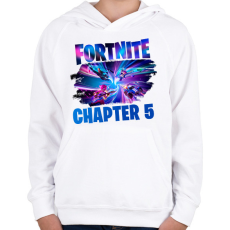 PRINTFASHION Fortnite - Gyerek kapucnis pulóver - Fehér