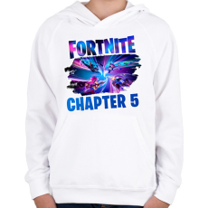 PRINTFASHION Fortnite - Gyerek kapucnis pulóver - Fehér