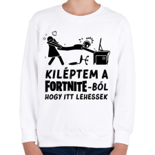 PRINTFASHION Fortnite - Gyerek pulóver - Fehér gyerek pulóver, kardigán