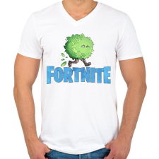 PRINTFASHION Fortnite Hide  - Férfi V-nyakú póló - Fehér férfi póló