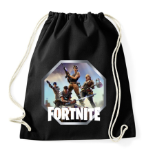 PRINTFASHION Fortnite - Ikon Logó - Sportzsák, Tornazsák - Fekete tornazsák