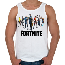 PRINTFASHION Fortnite karakterek - Férfi atléta - Fehér atléta, trikó