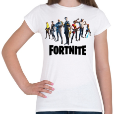 PRINTFASHION Fortnite karakterek - Női póló - Fehér