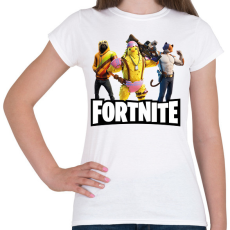 PRINTFASHION Fortnite karakterek - Női póló - Fehér