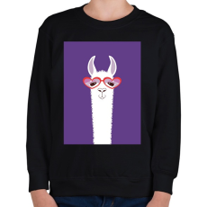 PRINTFASHION Fortnite Láma - Gyerek pulóver - Fekete