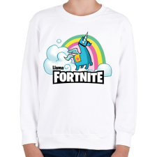 PRINTFASHION Fortnite Llama - Gyerek pulóver - Fehér gyerek pulóver, kardigán