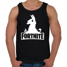 PRINTFASHION Fortnite Llama Logó - Fehér - Férfi atléta - Fekete atléta, trikó
