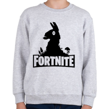 PRINTFASHION Fortnite Llama Logó - Fekete - Gyerek pulóver - Sport szürke gyerek pulóver, kardigán