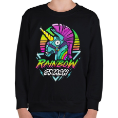 PRINTFASHION Fortnite Llama Rainbow - Gyerek pulóver - Fekete