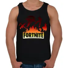 PRINTFASHION fortnite logó 2 - Férfi atléta - Fekete atléta, trikó