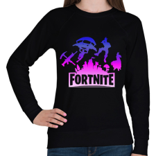 PRINTFASHION fortnite logó 3 - Női pulóver - Fekete női pulóver, kardigán