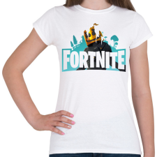 PRINTFASHION Fortnite logo Marshmello - Női póló - Fehér női póló