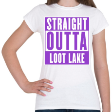 PRINTFASHION Fortnite - LOOT LAKE - Női póló - Fehér