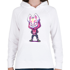 PRINTFASHION Fortnite LOVE - Női kapucnis pulóver - Fehér