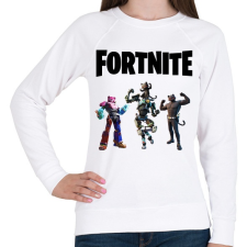 PRINTFASHION Fortnite Mecha - Női pulóver - Fehér női pulóver, kardigán