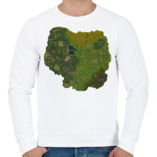 PRINTFASHION Fortnite MiniMap - Férfi pulóver - Fehér