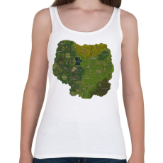 PRINTFASHION Fortnite MiniMap - Női atléta - Fehér