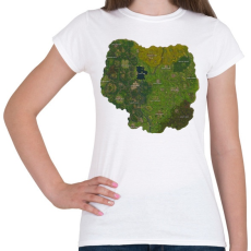 PRINTFASHION Fortnite MiniMap - Női póló - Fehér