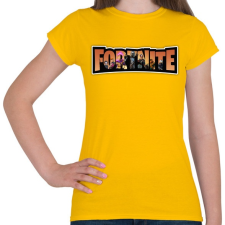 PRINTFASHION Fortnite narancs - Női póló - Sárga női póló
