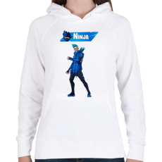 PRINTFASHION Fortnite Ninja - Női kapucnis pulóver - Fehér