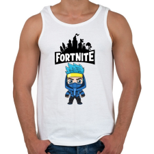 PRINTFASHION Fortnite ninjaaa - Férfi atléta - Fehér atléta, trikó