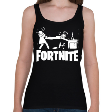 PRINTFASHION Fortnite - Női atléta - Fekete
