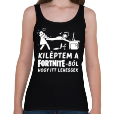 PRINTFASHION Fortnite - Női atléta - Fekete