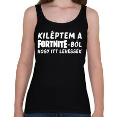 PRINTFASHION Fortnite - Női atléta - Fekete
