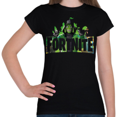 PRINTFASHION Fortnite - Női póló - Fekete