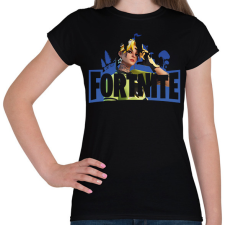 PRINTFASHION Fortnite - Női póló - Fekete női póló