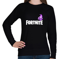 PRINTFASHION Fortnite - Női pulóver - Fekete