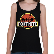 PRINTFASHION Fortnite Park - Női atléta - Fekete női trikó