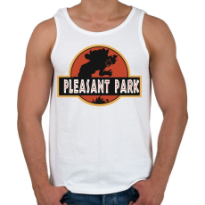 PRINTFASHION Fortnite Pleasant Park - Férfi atléta - Fehér
