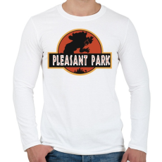 PRINTFASHION Fortnite Pleasant Park - Férfi hosszú ujjú póló - Fehér