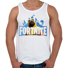 PRINTFASHION Fortnite Poggo - Férfi atléta - Fehér atléta, trikó