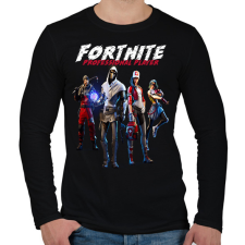 PRINTFASHION FORTNITE PROFI JÁTÉKOS - Férfi hosszú ujjú póló - Fekete férfi póló