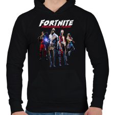 PRINTFASHION FORTNITE PROFI JÁTÉKOS - Férfi kapucnis pulóver - Fekete férfi pulóver, kardigán